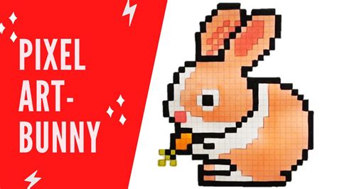 Step By Step Pixel Art Bunny Youtube