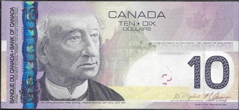 Cédula Do Canadá 10 Dollars 2005 P102 Sobfe