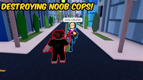 Destroying Noob Cops Roblox Jailbreak Youtube