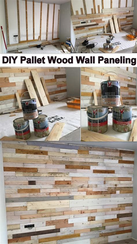Diy Pallet Wood Wall Paneling Pallet Ideas