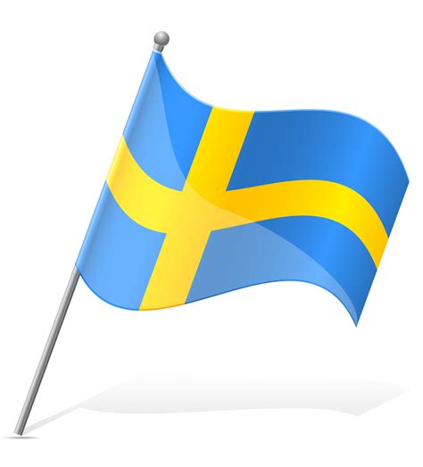 Flag Of Sweden Vector Illustration 489525 Vector Art At Vecteezy