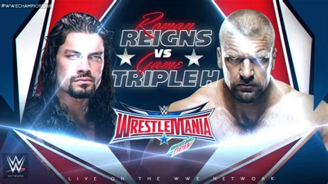The roman era has begun. WWE Wrestlemania 32 Match Card Main Event - YouTube