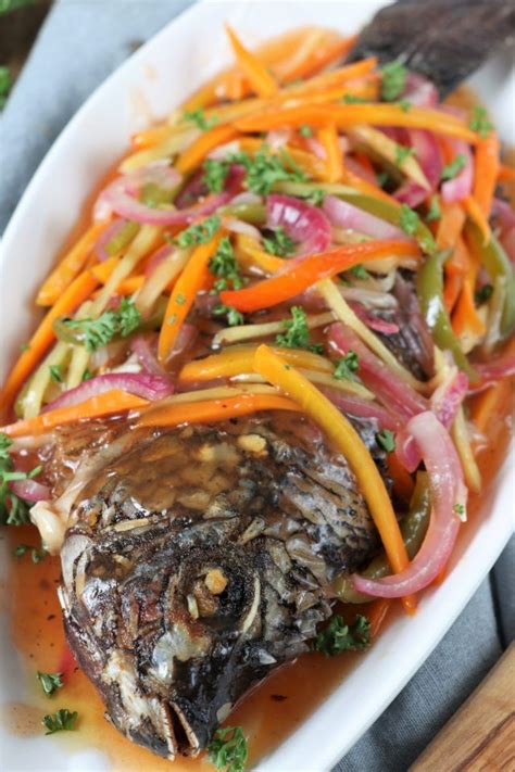Make This Colorful Tangy Sweet Filipino Escabeche Or Sweet And Sour