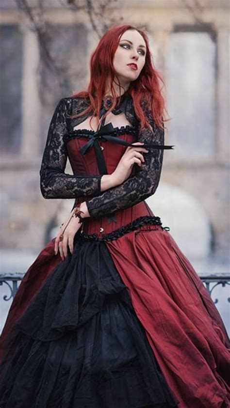 Pin By Spiro Sousanis On Revena Renaissance Style Dress Gothic Fashion Victorian Red