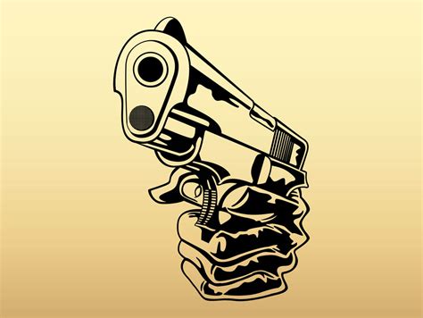 Cartoon Hand Pointing Gun Clip Art Library