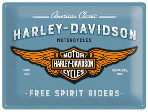 Blue Harley Davidson Logo