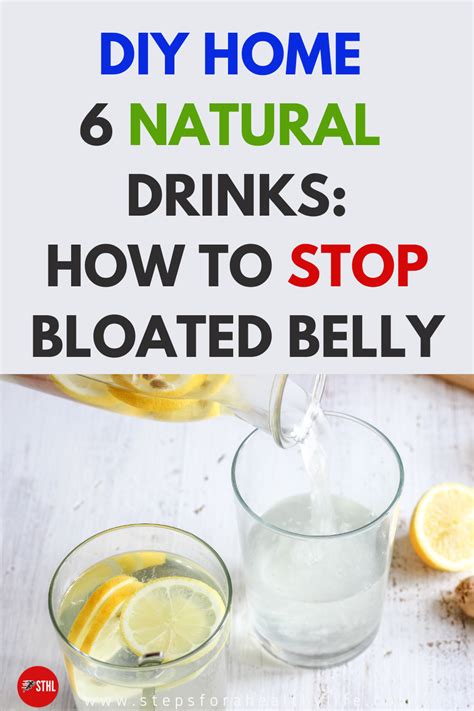 Diy Home 6 Natural Drinks How To Stop Bloated Belly Stomach Gas