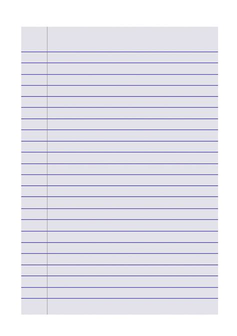 A Printable Lined Paper