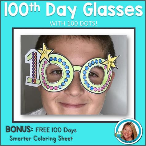 100th Day Of School Activity Glasses Craft Teachers Brain