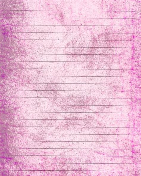 Printable Journal Page Pink Lined Stationery 8 X 10  Etsy