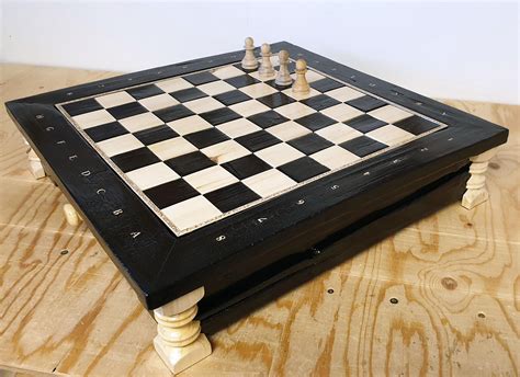 I Finished This Burnt Wood Chess Board Now I Only Need To Make 28