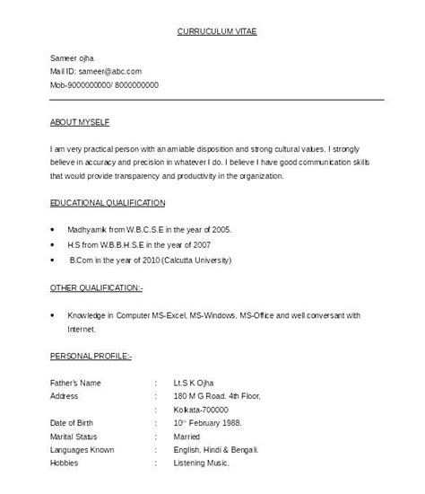 Learn how to structure a cv to give recruiters what they want and land more interviews. B.com Resume Templates Beautiful Photos Free Resume ...