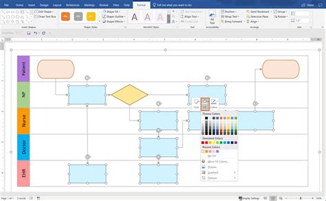 How To Make Swimlane Diagrams In Word Free Swimlane Diagram Templates