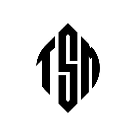 Diseño De Logotipo De Letra De Círculo Tsm Con Forma De Círculo Y