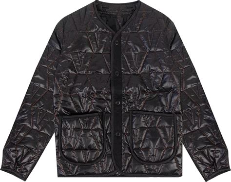 Vlone Black V Quilted Jacket Inc Style