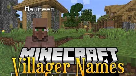Villager Names Mod 114411321122 Моды для Minecraft Minecraftch