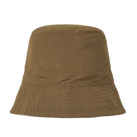 Engineered Garments Bucket Hat Olive Waxed Cotton End Ie