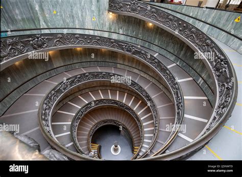 The Famous Spiral Staircase In Vatican Museum At Rome Stock Photo Alamy