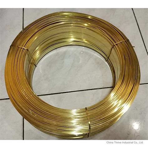 Brass Flat Wire For Plug H65 H62 Brass Wire China Brass Stop Top