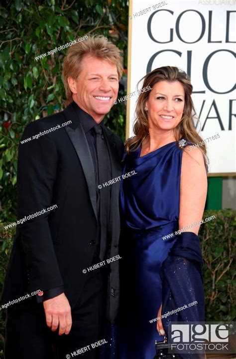 Singer Jon Bon Jovi And Dorothea Hurley Arrive At The 70th Annual