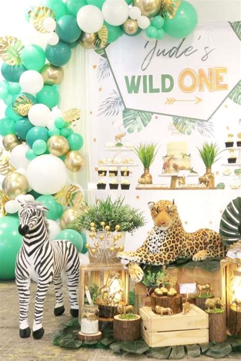 Wild One Safari Jungle 1st Birthday Parties Are One Of The Most