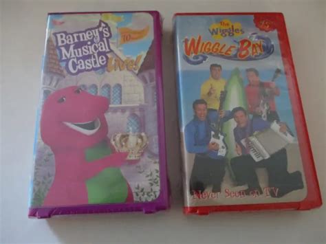 VHS LOT THE WIGGLES WIGGLE BAY BARNEY S MUSICAL CASTLE NEW Factory Sealed PicClick