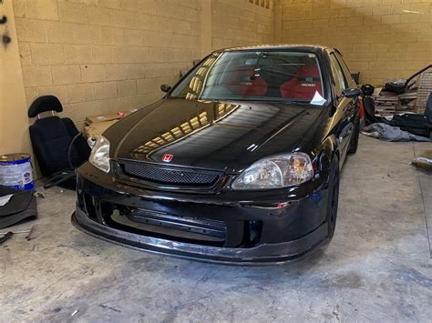 Honda civic EK front bumper airwalker BYS style 99-00 – JP Fiber Shop