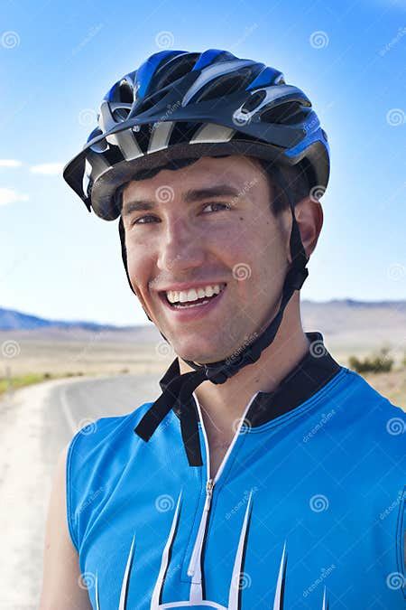 Smiling Male Bike Rider Stock Image Image Of Active 20007659