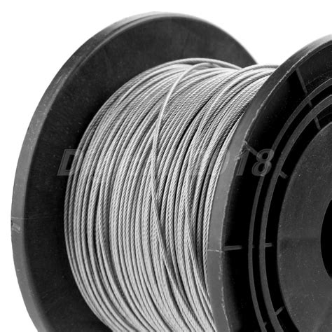 50m Strength Braided 7 Strands Stainless Steel Wire Fishing Line Test 6