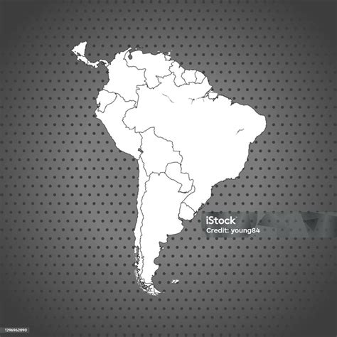 Stock Ilustrace Mapa Jižní Ameriky Stáhnout Obrázek Nyní Mapa