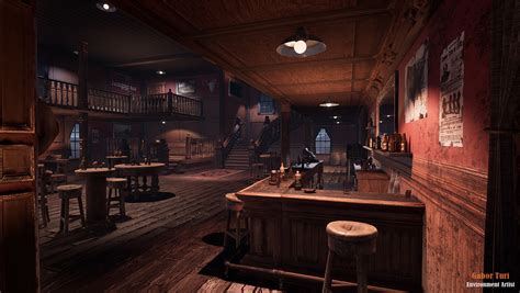 Artstation 3d Game Environment Of Western Pub