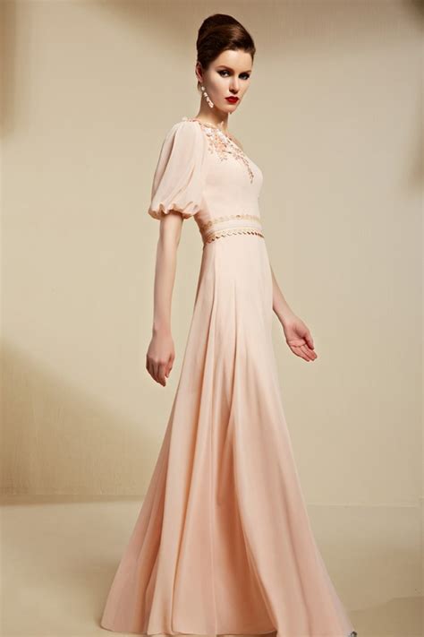 Elegant One Sleeve Floor Length Formal Dress Evening Gowns