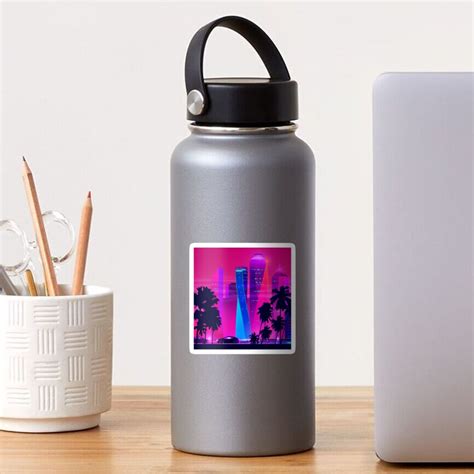 Synthwave Neon City Miami Vice Sticker For Sale By SynthWave Redbubble