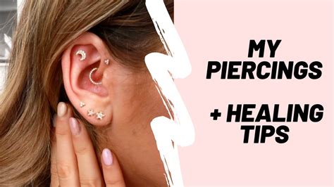 My Piercing Collection Healing Tips Youtube