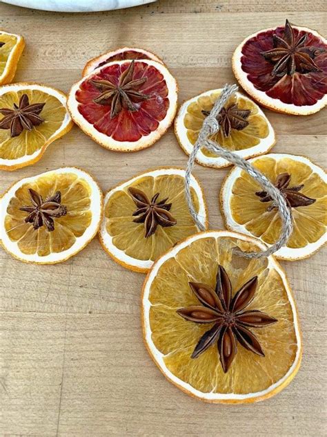 Easy Diy Dried Orange Slice Ornaments With Star Anise Homemade