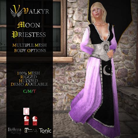 Second Life Marketplace Valkyr Moon Priestess Dress
