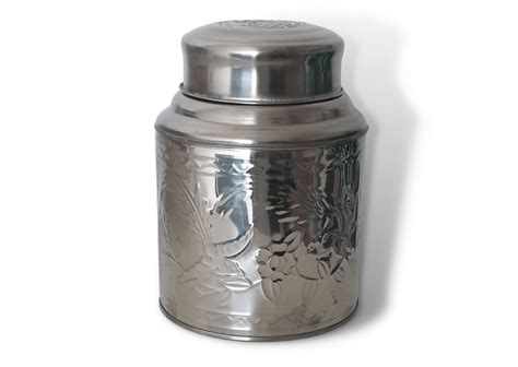 Large Metal Tea Canister Macaroon Daydreams