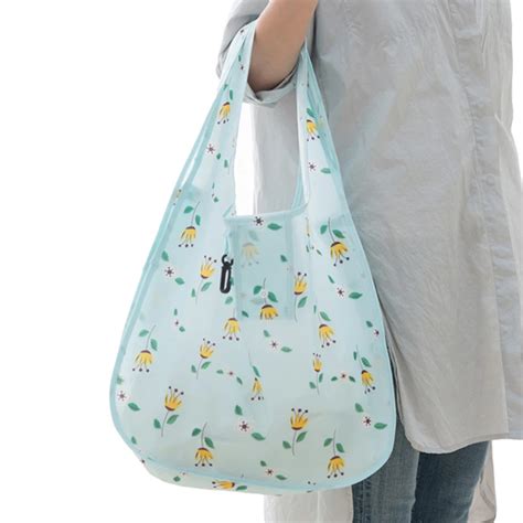 Reusable Folding Eco Shopping Bag Women Collapsible Travel Grocery