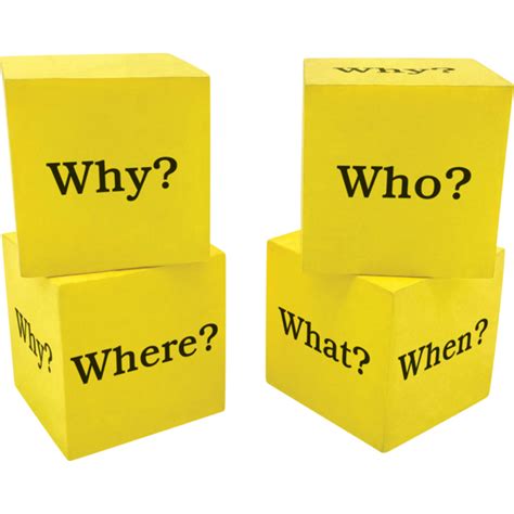 Foam Question Cubes Tcr20614 Teacher Created Resources