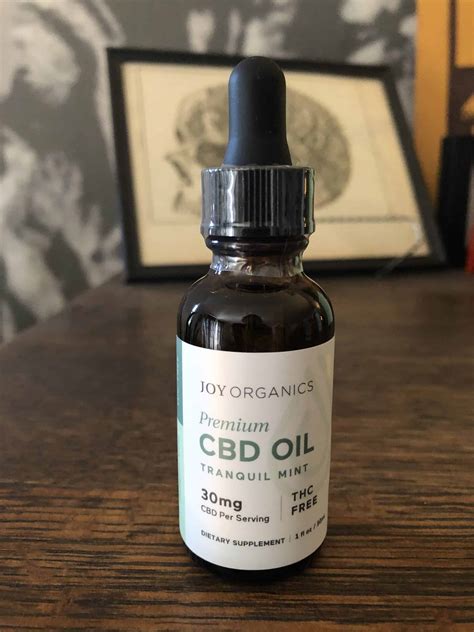 CBD Review: Joy Organics CBD Tincture 900 mg Mint Flavor (sold by ...