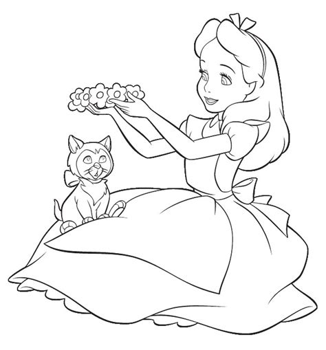 It is a kid's novel written by english author lewis carroll. Cartoon Design: Alice In wonderland Coloring Pages From Disney
