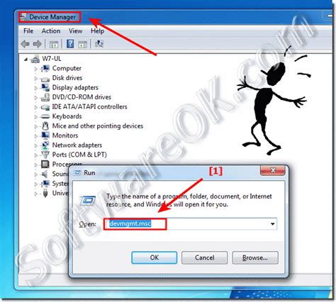 You can also search for. How to open Device Manager in Windows-7 (start, run)?