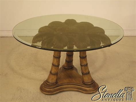 Live edge walnut dining table with flat iron legs, walnut natural edge look. 39354: Round Glass Top Palm Tree Base Dining Room Table ...