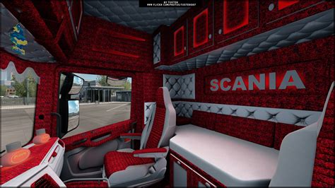 Interior Scania Sr Next Gen Red Ets 2 27 Toster007 Custom