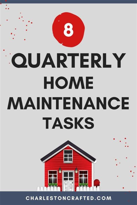 Quarterly Home Maintenance Checklist Free Printable Pdf