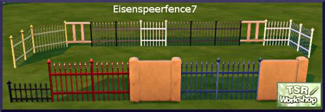 Eisenspeer Zaun Fence By Christine1000 At Sims Marktplatz Sims 4 Updates