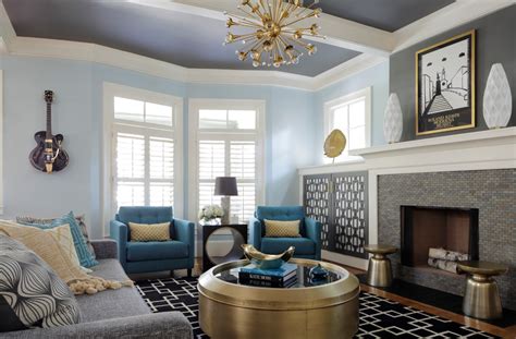 20 Blue Living Room Designs Decorating Ideas Design