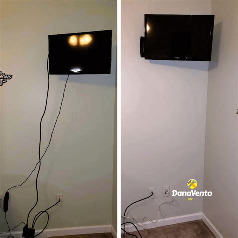 Hide Cables Easily For A Wall Mounted Tv 30 Minute Diy Hide Wires On