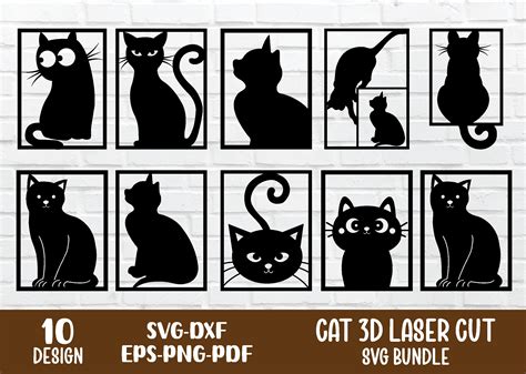 Cats Metal Wall Art Cats Laser Cut File Graphic By Metalwallart · Creative Fabrica