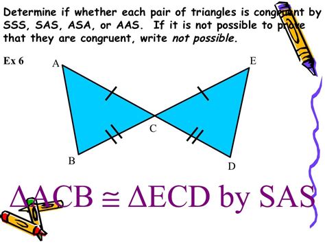 Proving Triangles Congruent Sss Sas Asa